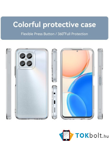 Rugalmas TPU tok Honor 70 Lite készülékhez - ÁTTETSZŐ