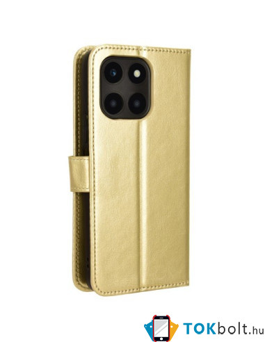 Oldalra nyíló tok Honor X6a telefonhoz - ARANY
