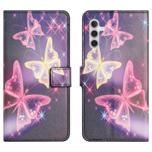 Oldalra nyíló mintás telefontok Samsung Galaxy S23 FE telefonhoz - ÁLOM PILLANGÓ