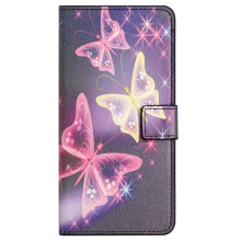 Oldalra nyíló mintás telefontok Samsung Galaxy S23 FE telefonhoz - ÁLOM PILLANGÓ