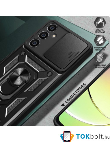 Rugalmas TPU tok Samsung Galaxy S23 FE készülékhez - FEKETE