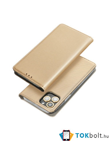SMART oldalra nyíló tok Samsung Galaxy A25 5G telefonhoz - ARANY