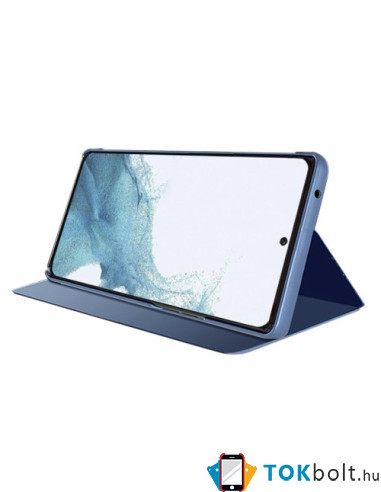 Flip telefontok átlátszó előlappal Samsung Galaxy A05s készülékhez - KÉK