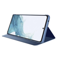 Flip telefontok átlátszó előlappal Samsung Galaxy A05s készülékhez - KÉK