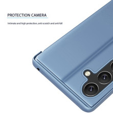 Flip telefontok átlátszó előlappal Samsung Galaxy A05s készülékhez - KÉK