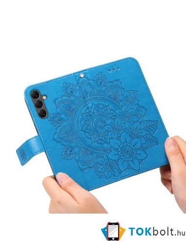 Oldalra nyíló tok Samsung Galaxy A25 5G telefonhoz - KÉK