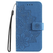 Oldalra nyíló tok Samsung Galaxy A25 5G telefonhoz - KÉK