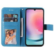 Oldalra nyíló tok Samsung Galaxy A25 5G telefonhoz - KÉK