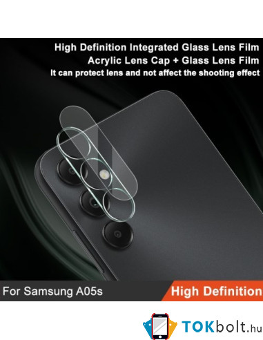 IMAK telefon kamera védő üveg Samsung Galaxy A05s típusú készülékhez - 1 db