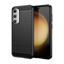 Samsung Galaxy S23 FE karbon mintás tok - FEKETE