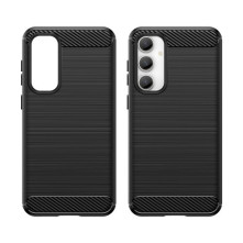 Samsung Galaxy S23 FE karbon mintás tok - FEKETE