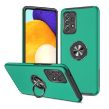 Kemény műanyag és rugalmas TPU hibrid tok Samsung Galaxy A52 4G/5G / A52s 5G telefonhoz - ZÖLD