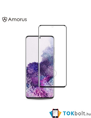 AMORUS kijelzővédő karcálló edzett üveg Samsung Galaxy S20 Plus típusú készülékhez - 1 db