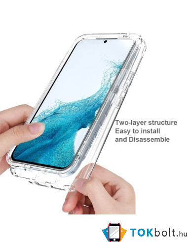 Elő és hátlapi TPU tok Samsung Galaxy A54 5G készülékhez - ÁTTETSZŐ