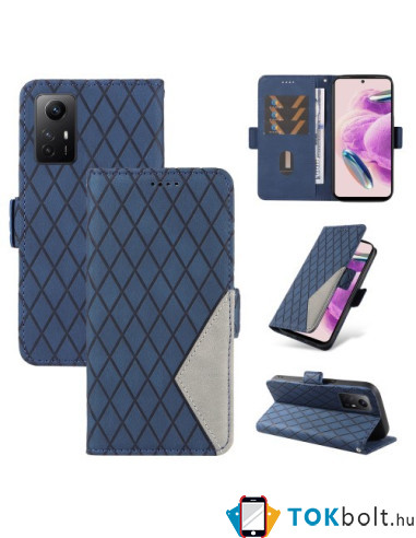 Oldalra nyíló tok Xiaomi Redmi Note 12s telefonhoz - KÉK