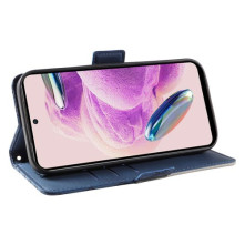Oldalra nyíló tok Xiaomi Redmi Note 12s telefonhoz - KÉK