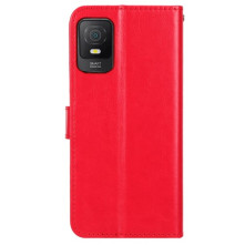 Oldalra nyíló tok TCL 403 telefonhoz - PIROS