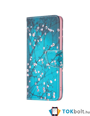 Oldalra nyíló mintás telefontok Samsung Galaxy A05s telefonhoz - TAVASZI VIRÁG