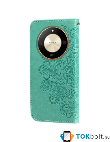 Oldalra nyíló tok Honor Magic6 Lite telefonhoz - ZÖLD