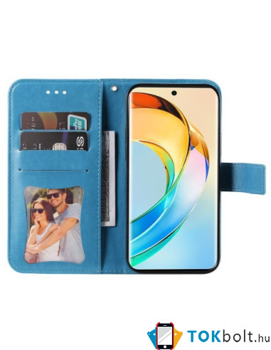 Oldalra nyíló tok Honor Magic6 Lite telefonhoz - KÉK