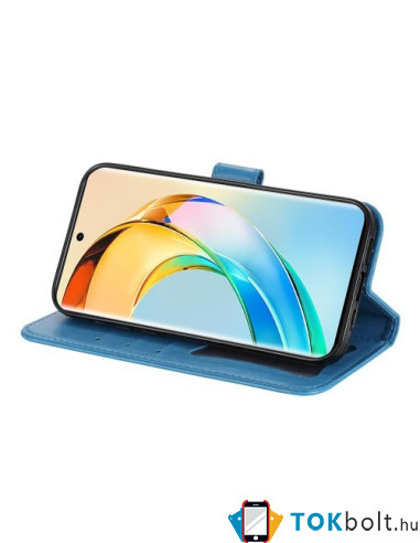 Oldalra nyíló tok Honor Magic6 Lite telefonhoz - KÉK