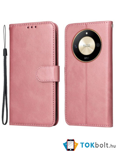 Oldalra nyíló tok Honor Magic6 Lite telefonhoz - RÓZSAARANY