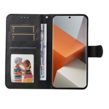 Oldalra nyíló tok Xiaomi Redmi Note 13 Pro+ telefonhoz - FEKETE