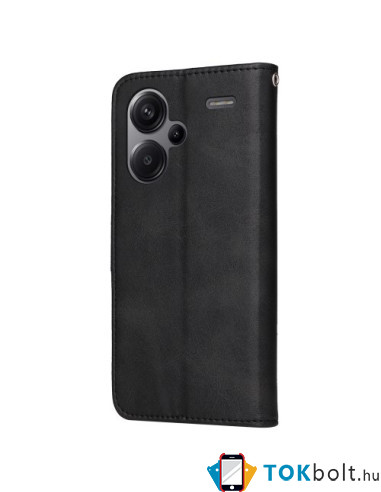 Oldalra nyíló tok Xiaomi Redmi Note 13 Pro+ telefonhoz - FEKETE