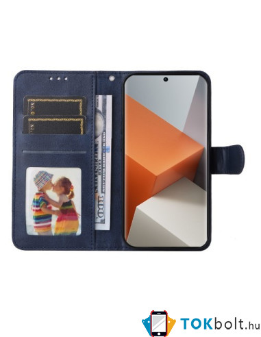 Oldalra nyíló tok Xiaomi Redmi Note 13 Pro+ telefonhoz - KÉK
