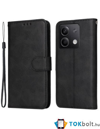 Oldalra nyíló tok Xiaomi Redmi Note 13 telefonhoz - FEKETE