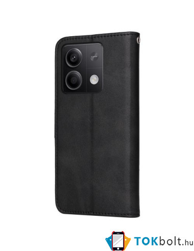 Oldalra nyíló tok Xiaomi Redmi Note 13 telefonhoz - FEKETE