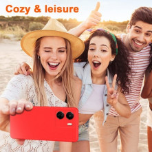Rugalmas TPU tok Xiaomi Redmi 13C készülékhez - PIROS