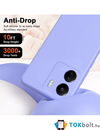 Rugalmas TPU tok Xiaomi Redmi 13C készülékhez - LILA