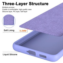 Rugalmas TPU tok Xiaomi Redmi 13C készülékhez - LILA