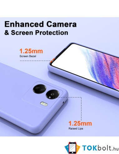 Rugalmas TPU tok Xiaomi Redmi 13C készülékhez - LILA