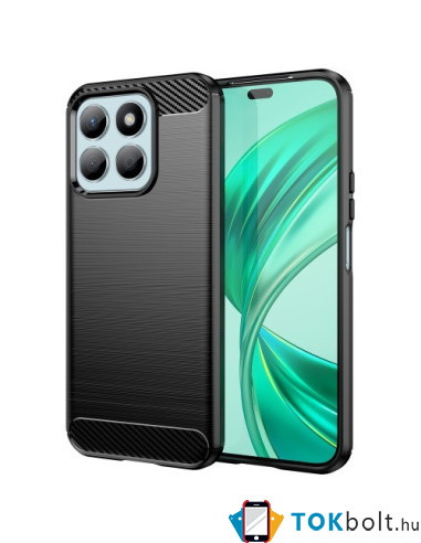 Honor X8b karbon mintás tok - FEKETE