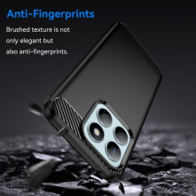 Honor X8b karbon mintás tok - FEKETE