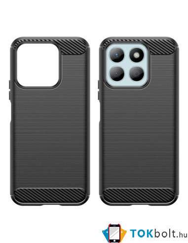 Honor X8b karbon mintás tok - FEKETE