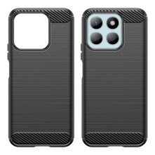 Honor X8b karbon mintás tok - FEKETE