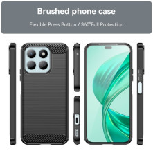Honor X8b karbon mintás tok - FEKETE