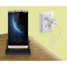 USB Type-C töltő dokkoló asztali töltőállvány - FEKETE