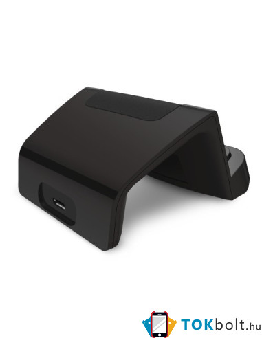 USB Type-C töltő dokkoló asztali töltőállvány - FEKETE