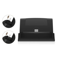 USB Type-C töltő dokkoló asztali töltőállvány - FEKETE