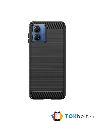Motorola Moto G14 karbon mintás tok - FEKETE