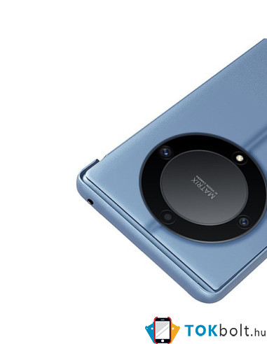 Flip telefontok átlátszó előlappal Honor Magic6 Lite készülékhez - KÉK