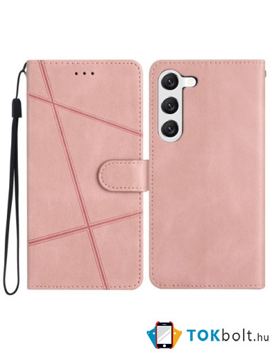 Oldalra nyíló tok Samsung Galaxy S24 Plus telefonhoz - RÓZSAARANY