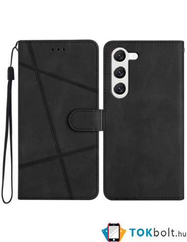 Oldalra nyíló tok Samsung Galaxy S24 Plus telefonhoz - FEKETE