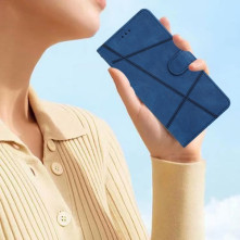 Oldalra nyíló tok Samsung Galaxy S24 Ultra telefonhoz - KÉK