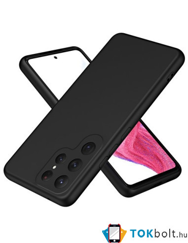 Rugalmas TPU tok Samsung Galaxy S24 Ultra készülékhez - FEKETE