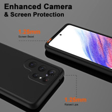 Rugalmas TPU tok Samsung Galaxy S24 Ultra készülékhez - FEKETE